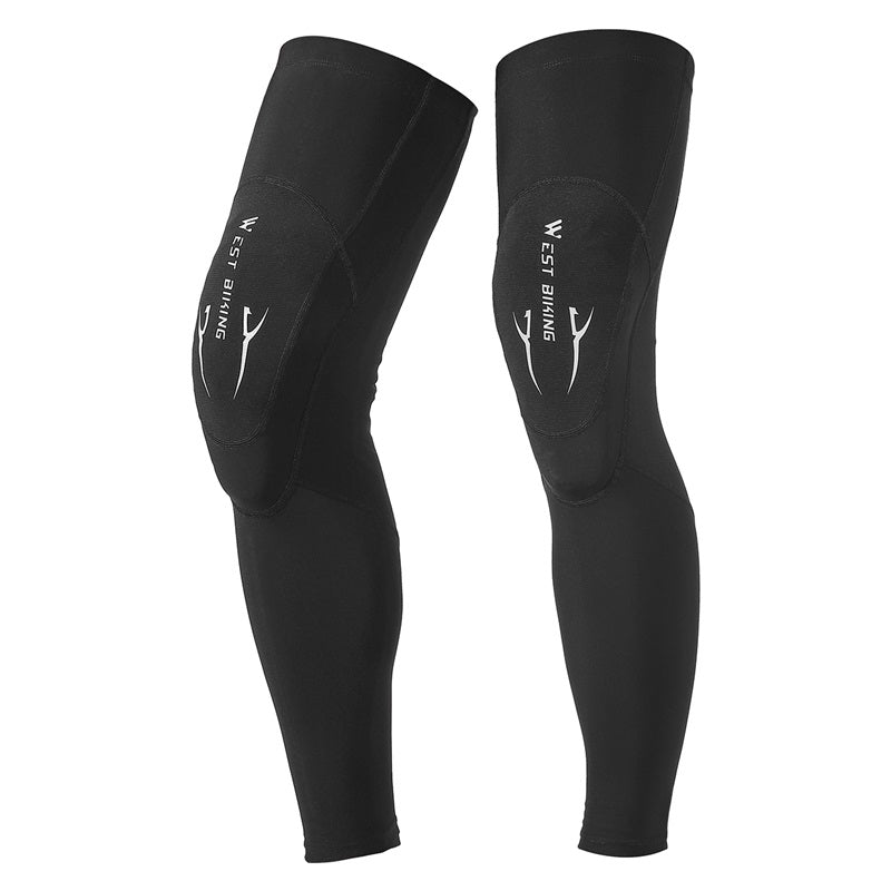WEST BIKING YP0213079 Elastic Cycling Leg Cover Anti-slip Protective Sleeve WEST BIKING YP0213079 Elastic Cycling Leg Cover Anti-slip Protective Sleeve